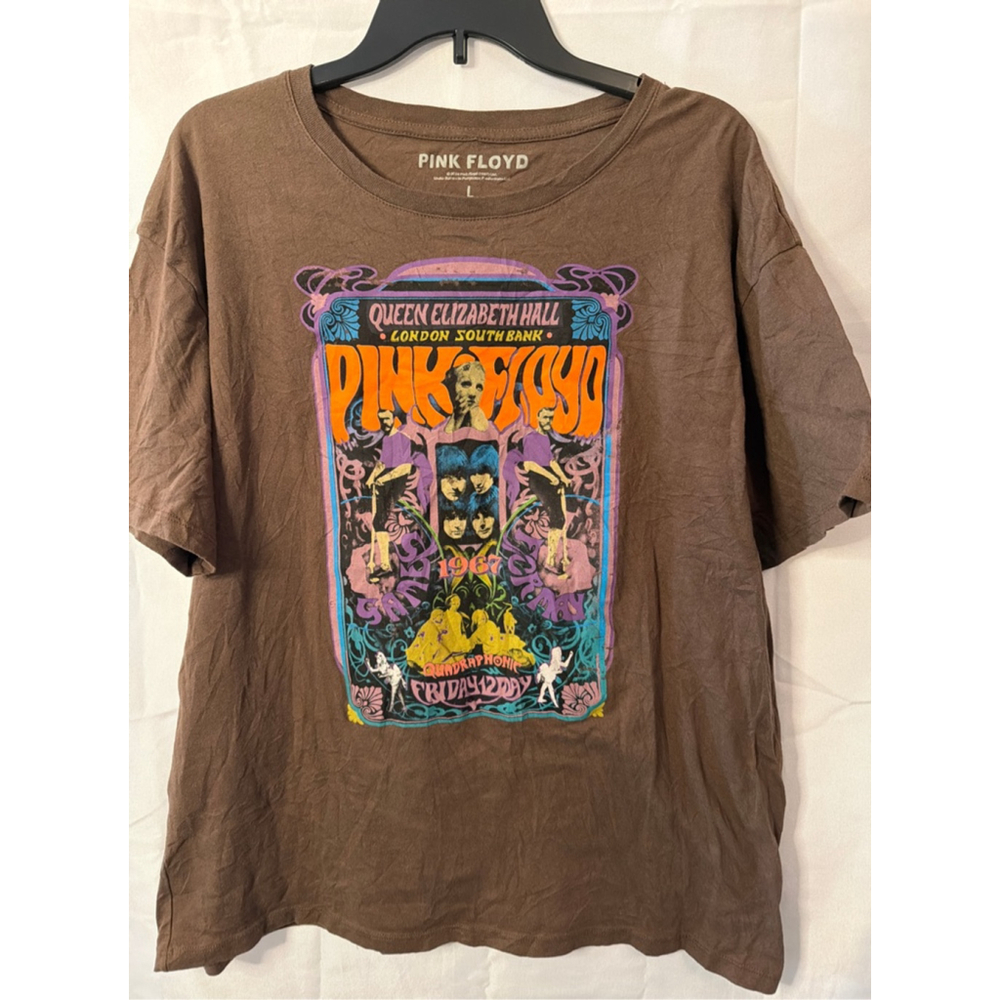 Men's Pink Floyd Queen Elizabeth Hall London 1967 Quadraphonic Psychedelic Tee L